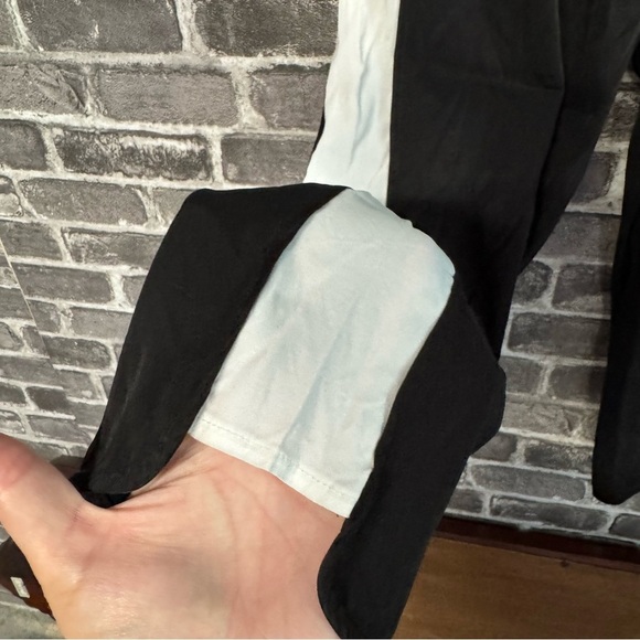 Universal Standard for J. Crew Black White Side Stripe Pant - Picture 7 of 9